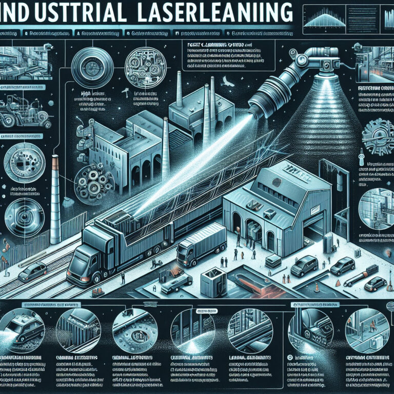 Industrielle Laserreinigung zur Reinigung von Sicherheitsbarrieren