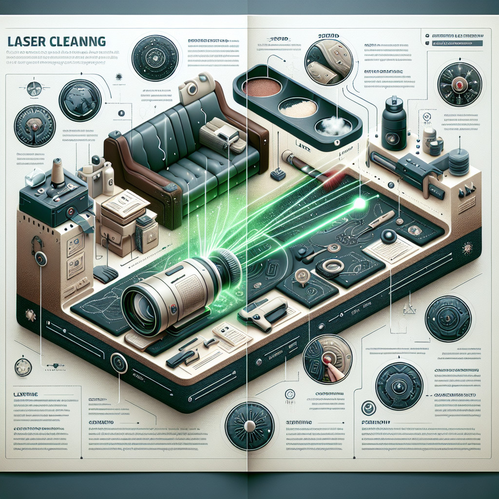 Laser cleaning for removing contaminants from leather surfaces