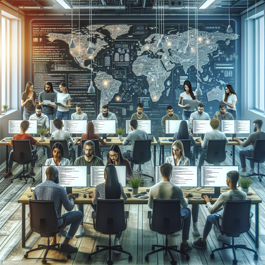 The benefits of outsourcing in a software development company.